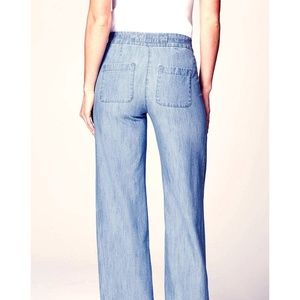 J. Jill High Rise Wide Leg Carpenter Jeans 8 Dark